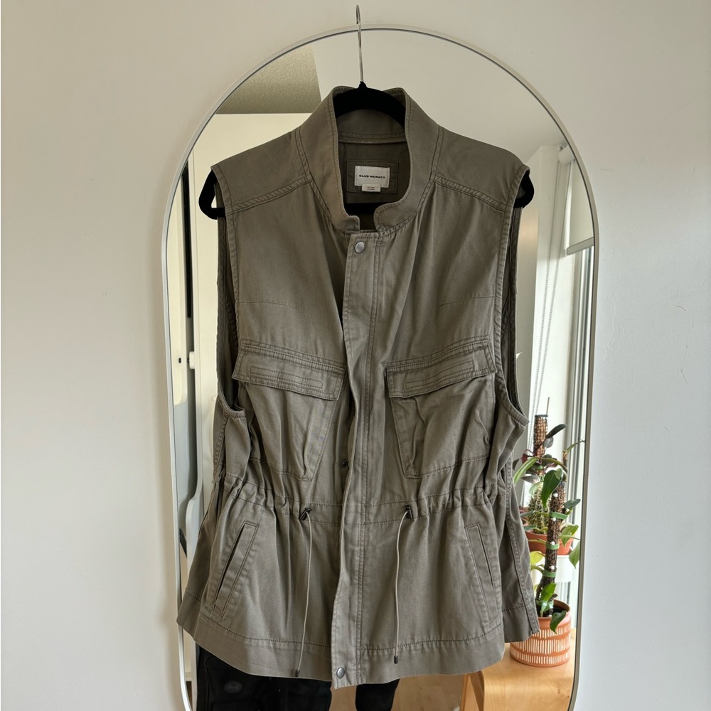 Club Monaco Olive Army Vest
